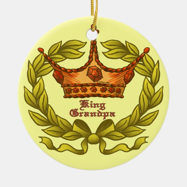 King Crown Grandpa ornament (Front)