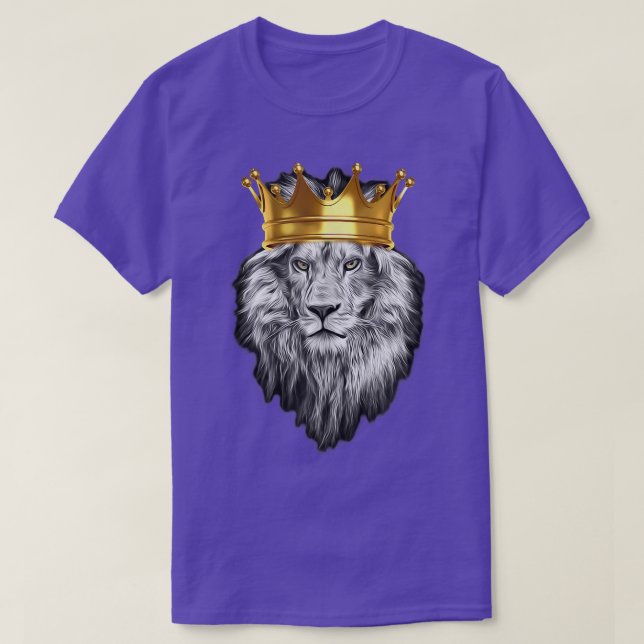 KING CROWNED LION  Super HOT Design by Kopa21 Desi T-Shirt (Design Front)