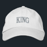 King Custom Text Printed Stylish Handsome Elehant Embroidered Hat<br><div class="desc">✔️ Premium Embroidery – "KING" name stitched for a high-end look
✔️ Adjustable Fit – One size fits most with a comfortable strap
✔️ Classic White Colour – Versatile and stylish for any outfit
✔️ Durable & Lightweight – Perfect for daily wear,  sports,  or casual outings</div>