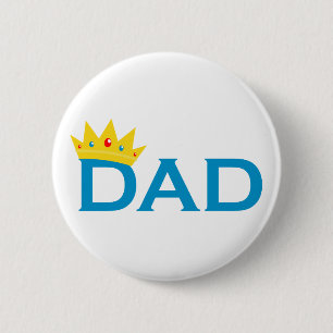 King Dad 6 Cm Round Badge