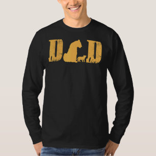 King Dad Lion Cub Son Daughter Head Father's Day D T-Shirt
