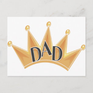King Dad Postcard