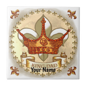 King Dad Royal Crown Tile
