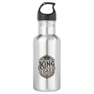 King Dad Vintage Engraving Father's Day Shirt_1 532 Ml Water Bottle