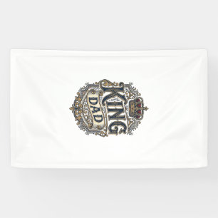 King Dad Vintage Engraving Father's Day Shirt_1 Banner