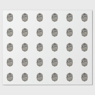 King Dad Vintage Engraving Father's Day Shirt_1 Wrapping Paper