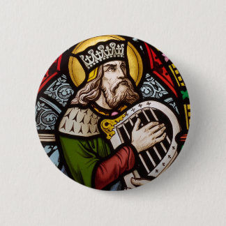 King David 6 Cm Round Badge