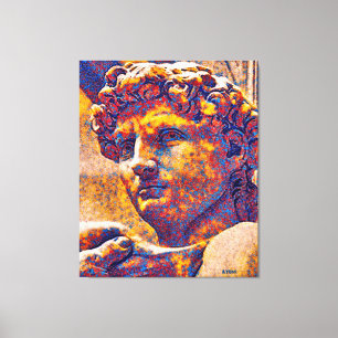 King David And God Canvas Print