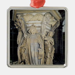 King David flanked by Moses and Jeremiah Metal Tree Decoration