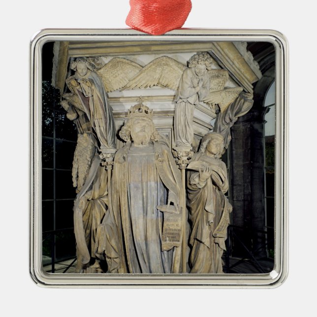 King David flanked by Moses and Jeremiah Metal Tree Decoration (Front)