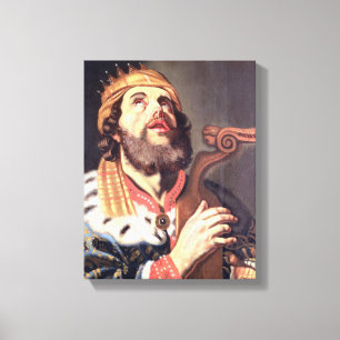 King David (panel) Canvas Print