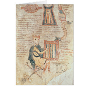 King David playing a psaltery from a psalter
