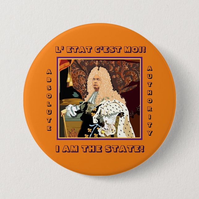 King Donald Trump 7.5 Cm Round Badge (Front)