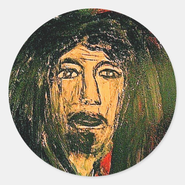 KING DREAD CLASSIC ROUND STICKER (Front)