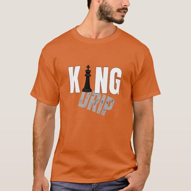 King Drip Bold Streetwear T-Shirt | Urban Royalty  (Front)