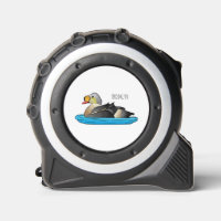 King eider bird cartoon illustration