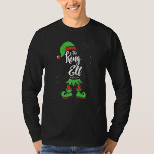 King Elf Matching Family Christmas Pajama Costume T-Shirt