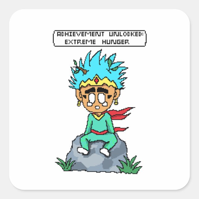 King Eric’s Jungle Breakdown – Pixel Art Square Sticker (Front)