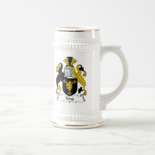King Family Crest Beer Stein
