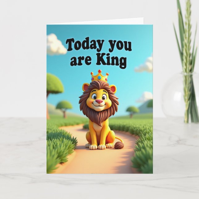 King Fathers Day Art Card (Front)