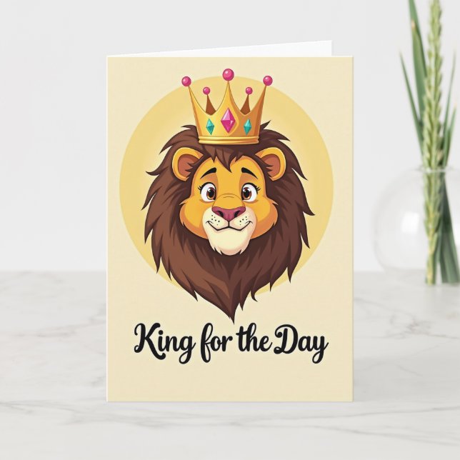 King For Day Fathers Day Card (Front)