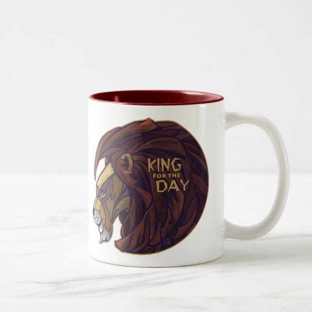 King for the Day Two-Tone Coffee Mug (Right)