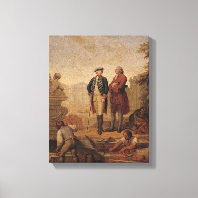 King Frederick II of Prussia Canvas Print (Front)