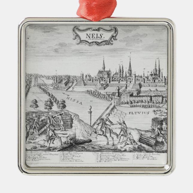 King Frederick II of Prussia Metal Tree Decoration (Front)