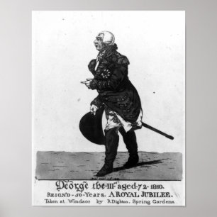 King George III, aged 72, 1810 Poster