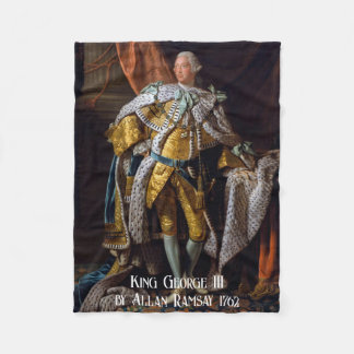 King George III by Allan Ramsay 1762 Fleece Blanket