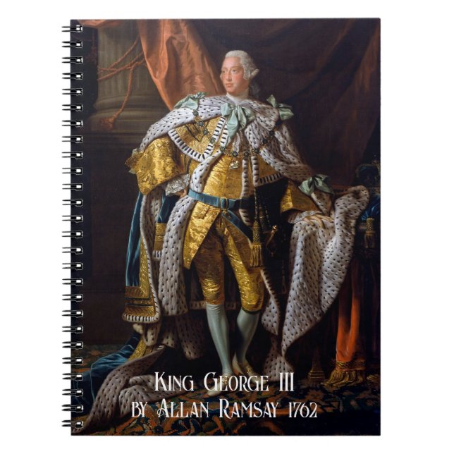 King George III by Allan Ramsay 1762 Notebook (Front)