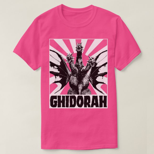 KING GHIDORAH Rising sun for red tees (Design Front)