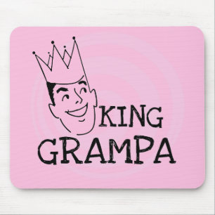 King Grampa T-shirts and Gifts Mouse Pad