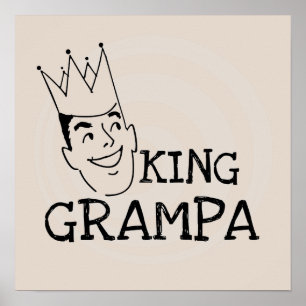 King Grampa T-shirts and Gifts Poster