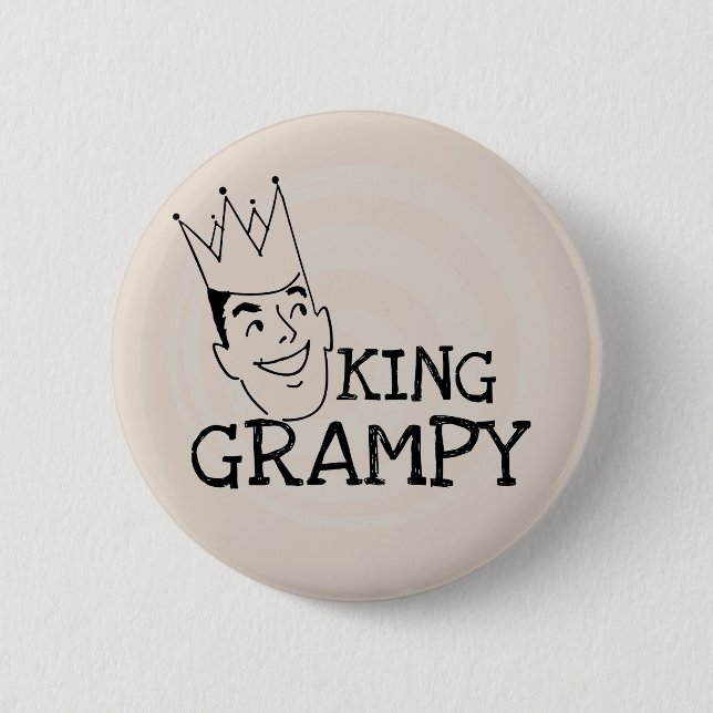 King Grampy Tshirts and Gifts 6 Cm Round Badge (Front)