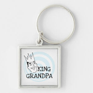 King Grandpa T-shirts and Gifts Key Ring