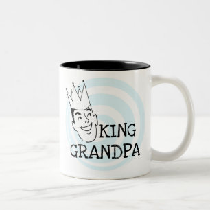 King Grandpa T-shirts and Gifts Two-Tone Coffee Mug