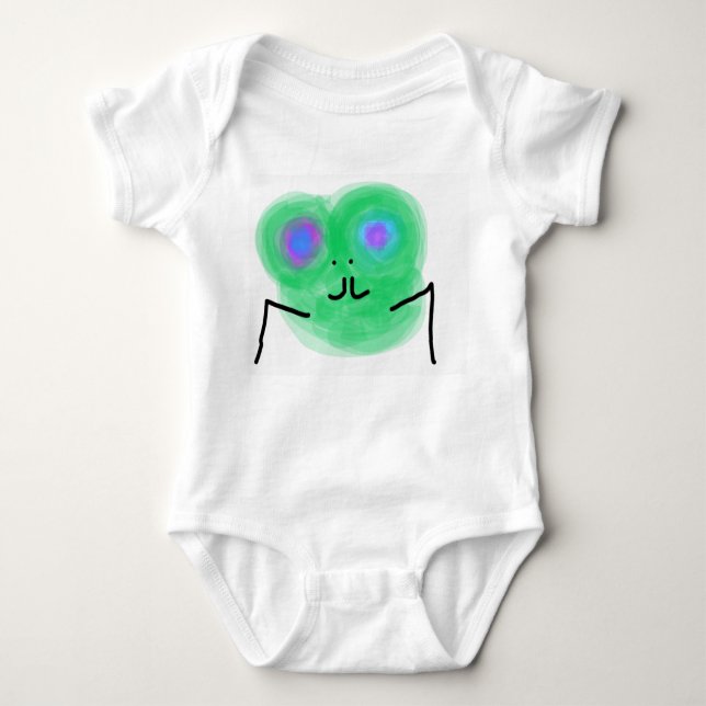 King Groggy the king of the froggys Baby Bodysuit (Front)