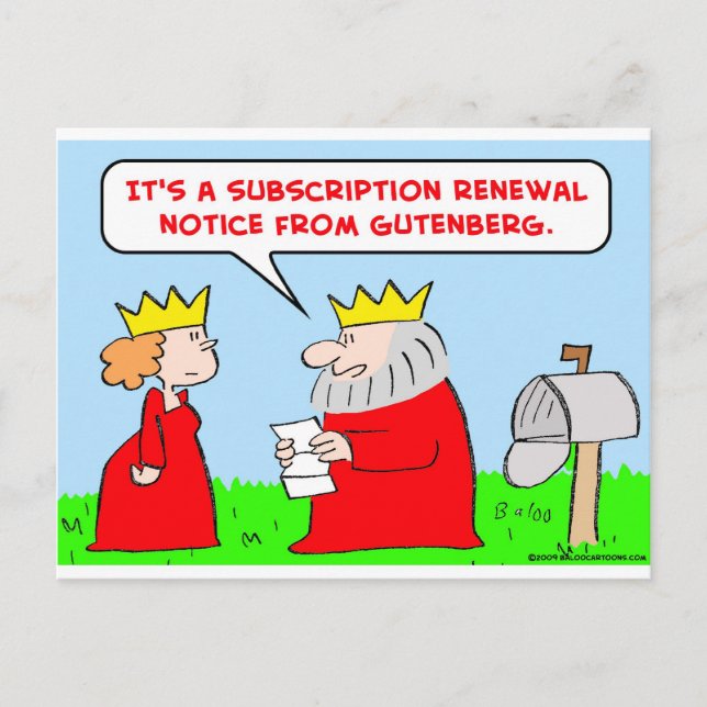 king gutenberg bible postcard (Front)