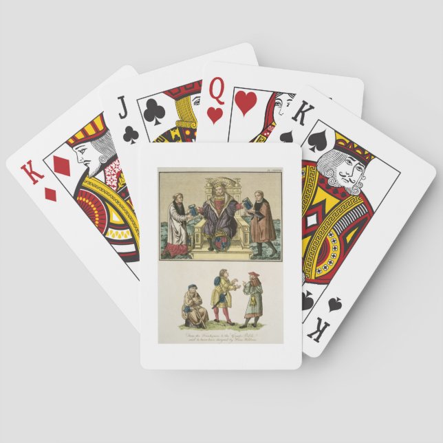 King Henry VIII (1491-1547) from the frontispiece Playing Cards (Back)