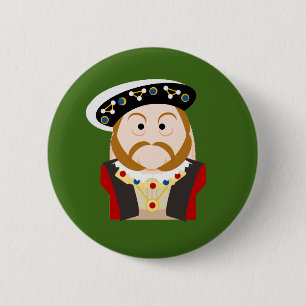 King Henry VIII 6 Cm Round Badge