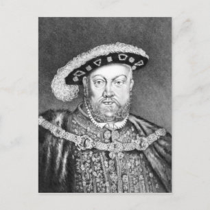 King Henry VIII illustration Postcard