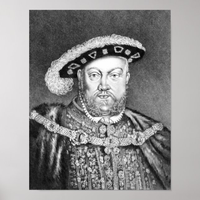King Henry VIII  illustration Poster (Front)