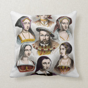 King Henry VIII of England His Six Wives Cushion