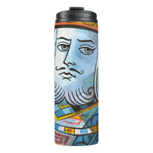 King Holding Sword stock illustration Thermal Tumbler