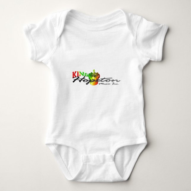 King Hopeton Jamaican style Logo Baby Bodysuit (Front)