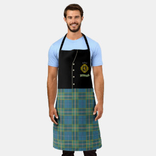 King Irish Shield & Tartan Personalized Kilt  Apron