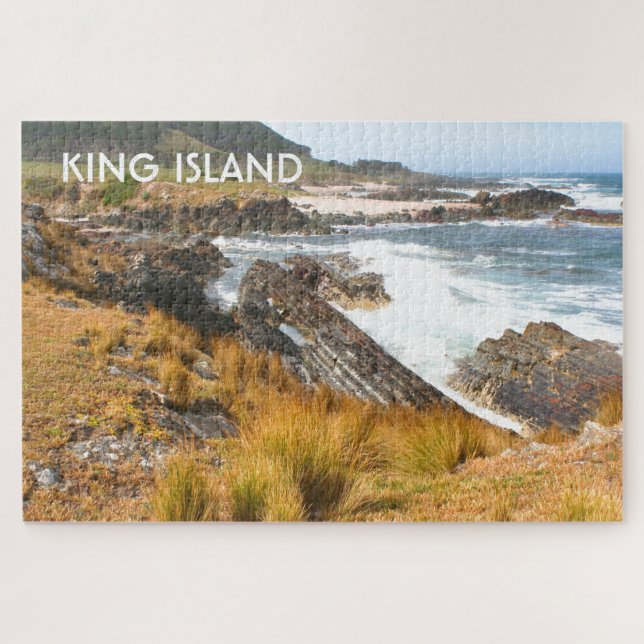King Island: Windswept bay, Tasmania, Australia Jigsaw Puzzle (Horizontal)