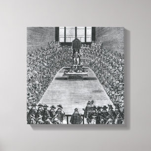 King James I in the Houses of Parliament, 1624 Canvas Print