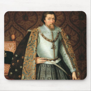 King James I of England (1566-1625) (oil on canvas Mouse Pad